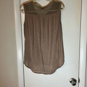 American Eagle Outfitters Women's Light Brown Tunic with Lace Size Medium